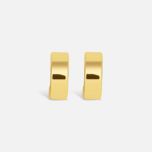 Modern Vintage Gold Hoop Earrings