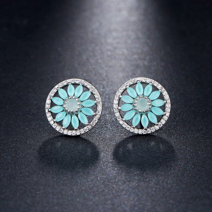 Crystal Flower Luxe Earrings