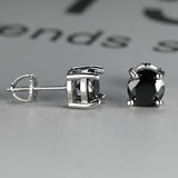 Timeless Round Cut Stone Stud Earrings