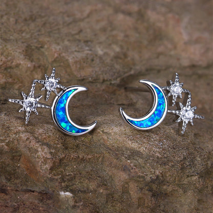 Moon and Stars Earrings