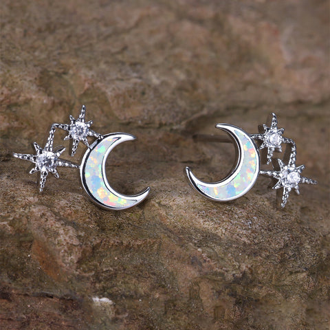 Moon and Stars Earrings