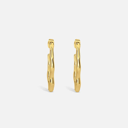 Gold Zephyr Hoop Earrings