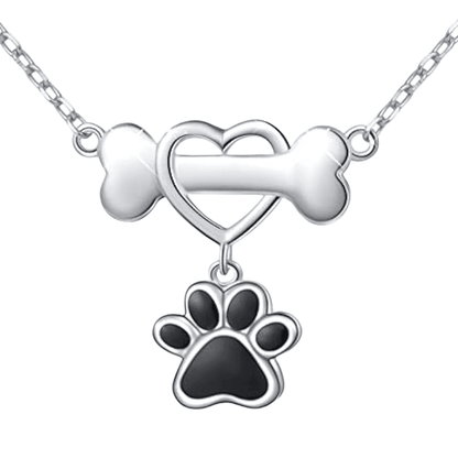 Silver Best Friend Heart Pendant Necklace