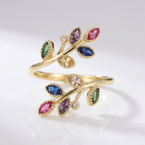 Luxury Leaf Wrap Ring
