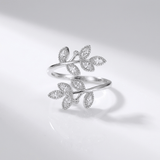 Luxury Leaf Wrap Ring