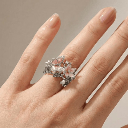 Silver Butterfly Dreamer Ring