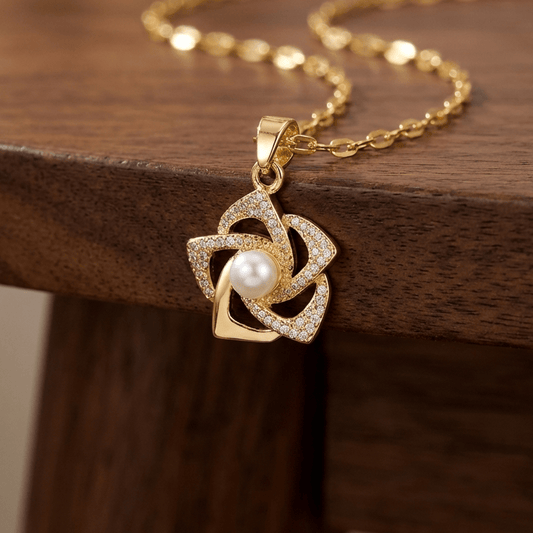 Pearl Gold Radiance Necklace