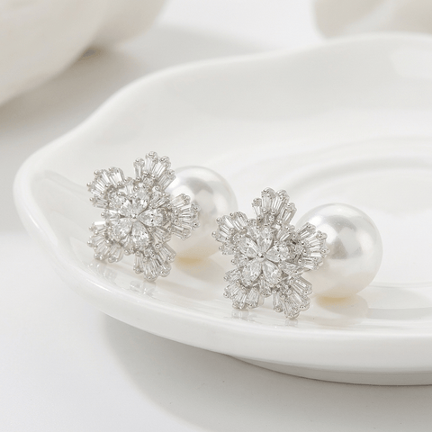 Zirconia Frost Drop Earrings
