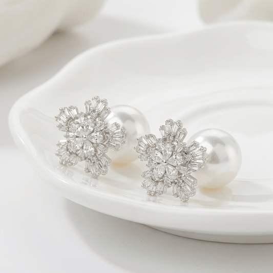 Zirconia Frost Drop Earrings