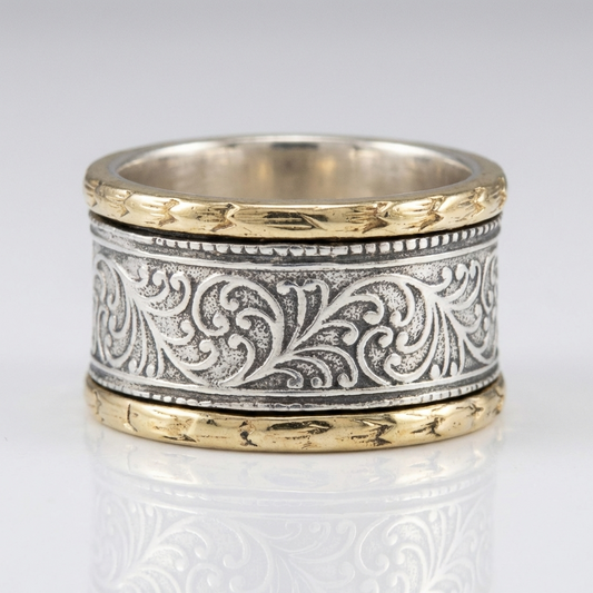 Retro Ornate Band Ring