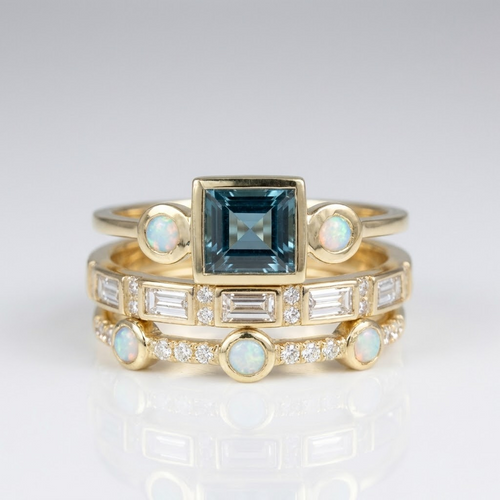 Multi Band Zirconia Ring