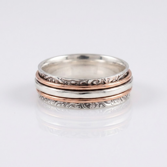 Stacked Band Zirconia Ring