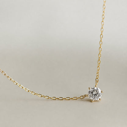 Timeless Zircon Gold Necklace