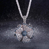 Majestic Sapphire Charm Necklace