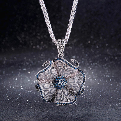 Majestic Sapphire Charm Necklace