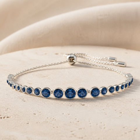 Round Cut Sapphire Tennis Bracelet