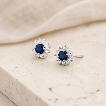 Sapphire Celestial Bloom Earrings