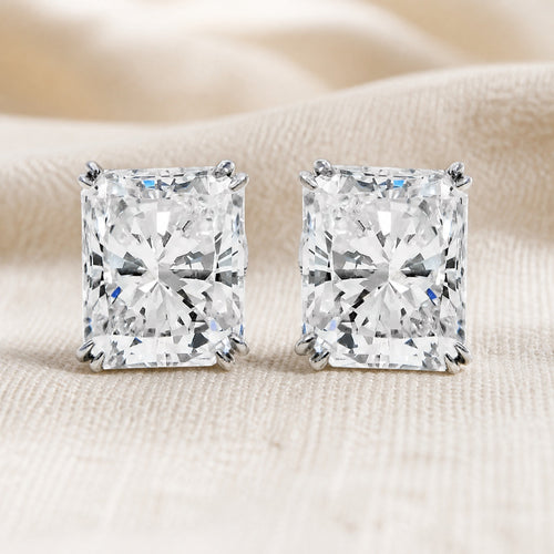 Radiant Crystal Minimalist Earrings