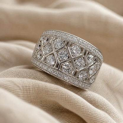 Exquisite Cubic Zirconia Statement Ring