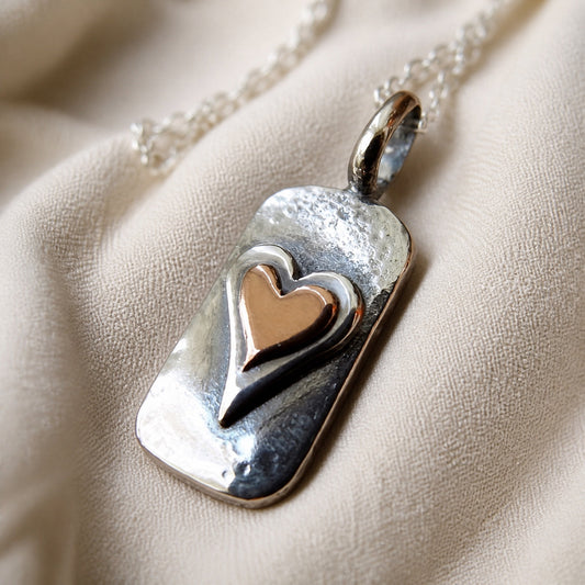 Vintage Funky Heart Necklace