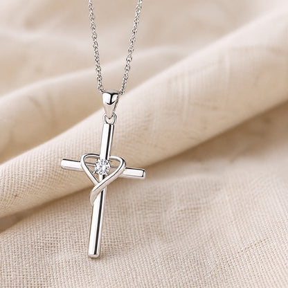Radiant Delicate Cross Necklace