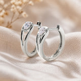 Lustrous Statement Hoop Earrings