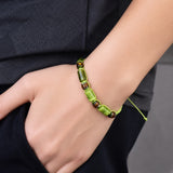 Bohemian Tiger's Eye Jade Bead Bracelet