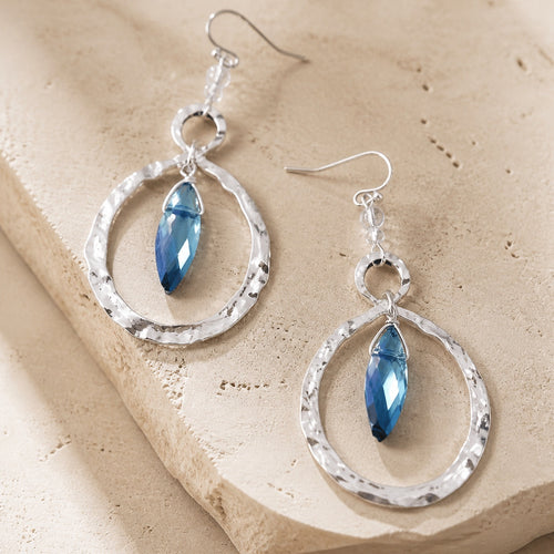 Bohemian Moonstone Silver Earrings