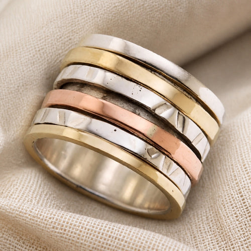 Bohemian Retro Layers Ring