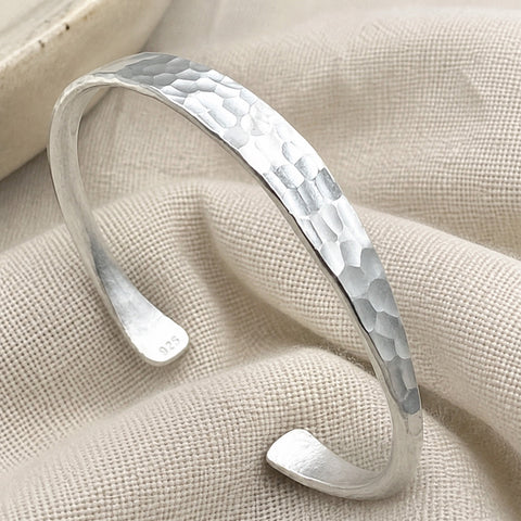 Silver Boho Hammer Bracelet