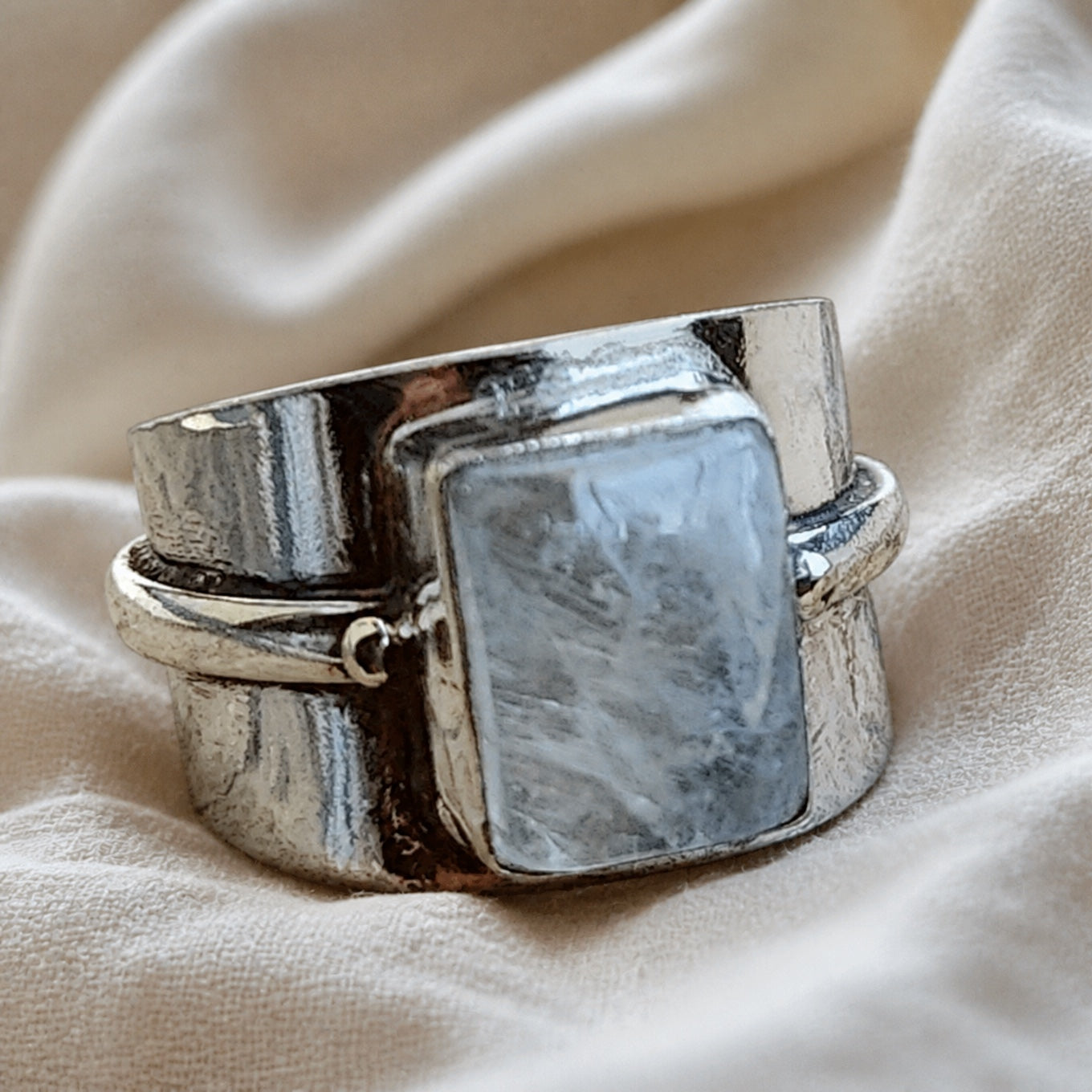 Retro Boho Moonstone Ring