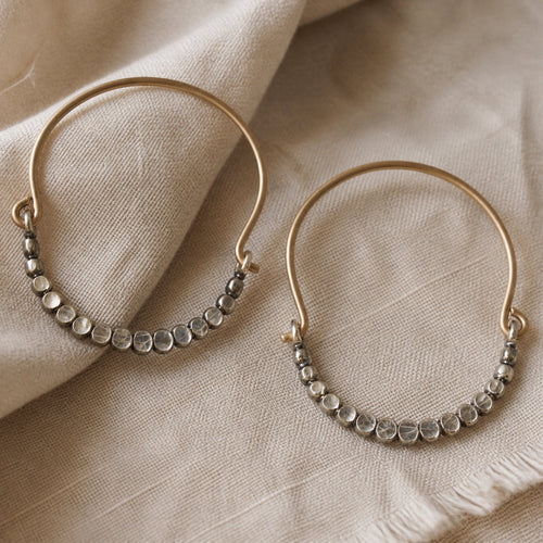 Handcrafted Two Tone Earrings