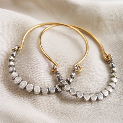 Handcrafted Two Tone Earrings