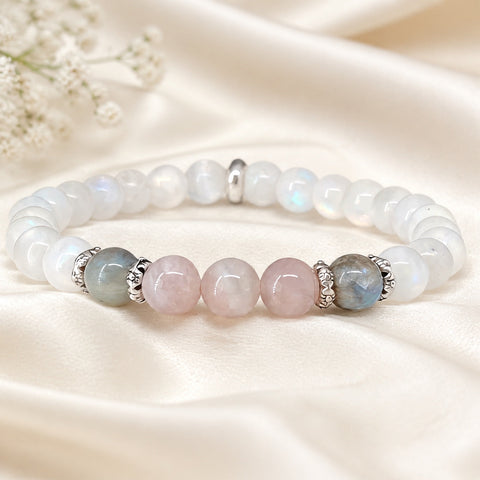 Moonlight Rose Jade Bracelet