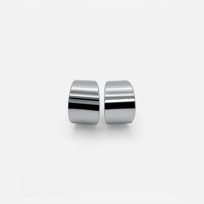 Silver Shiny Hoop Jewelry