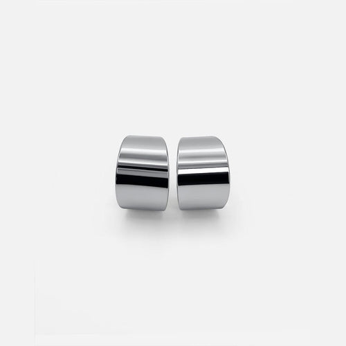 Silver Shiny Hoop Jewelry