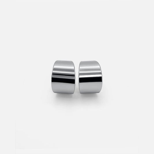 Silver Shiny Hoop Jewelry