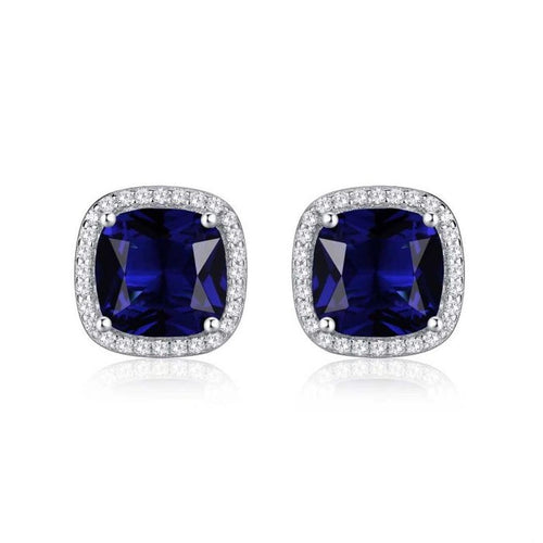 Saphir Square Stud Earrings
