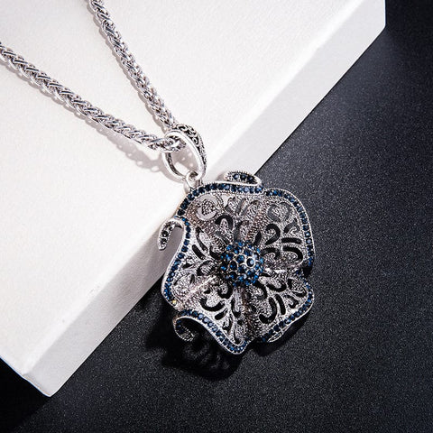 Majestic Sapphire Charm Necklace