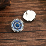 Bohemian Retro Donut Round Earrings