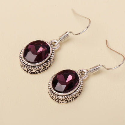 Opulent Oval Pearl Sterling Earrings
