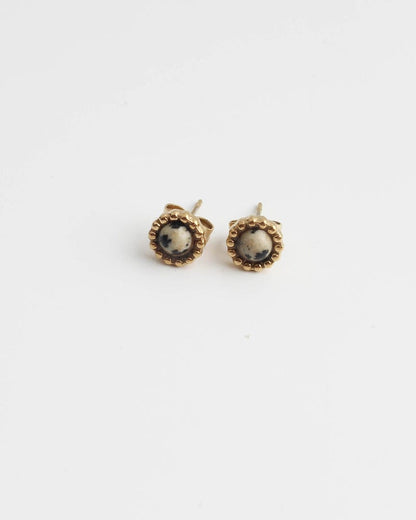 Elegant Stone Stud Earrings