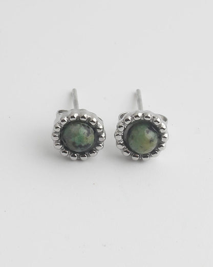 Elegant Stone Stud Earrings