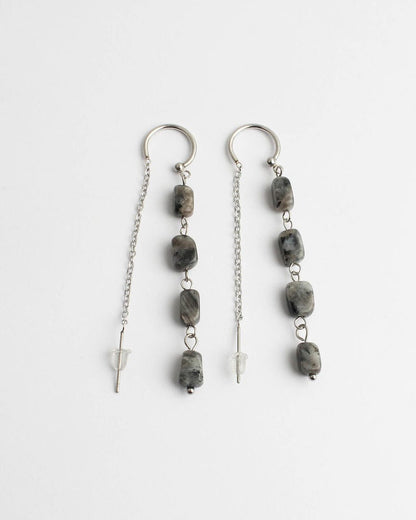 Speckled Stone Drop Earrings