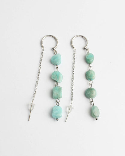 Speckled Stone Drop Earrings