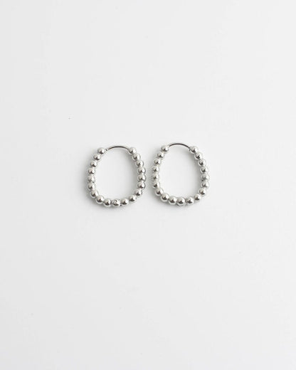 Statement Dotted Hoop Earrings