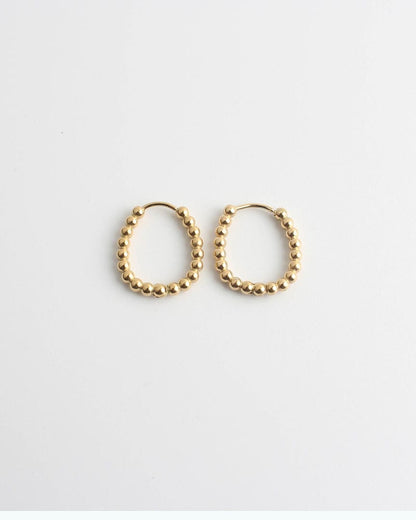 Statement Dotted Hoop Earrings