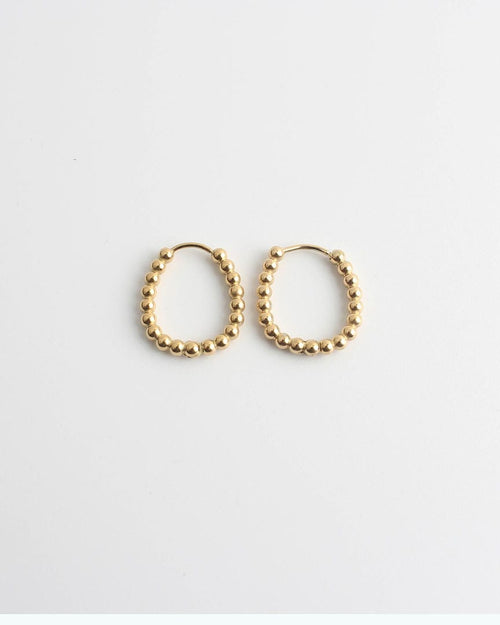 Statement Dotted Hoop Earrings