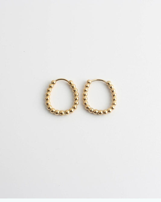 Statement Dotted Hoop Earrings
