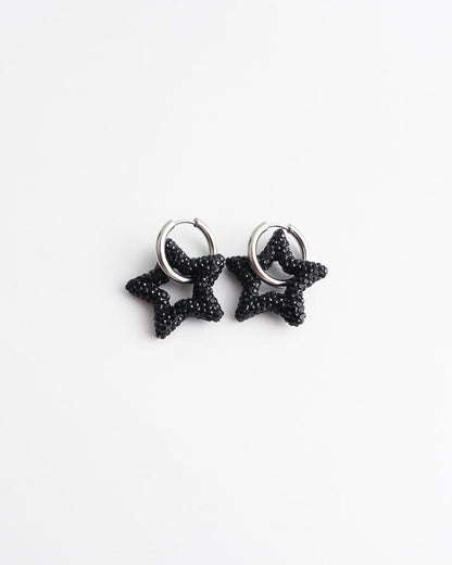 Toned Crystal Star Earrings